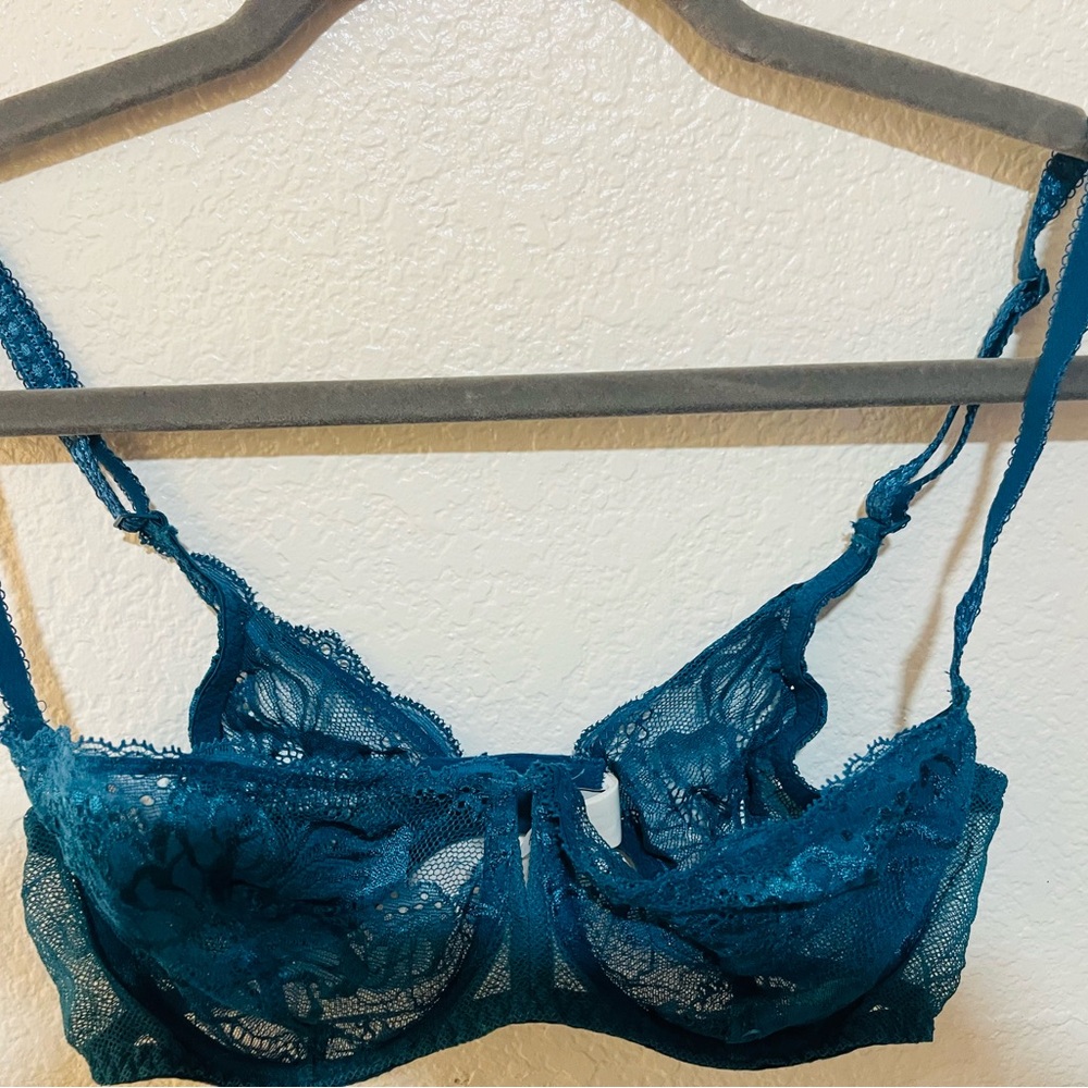 Simone Perele Lace Bra in Deep Teal
